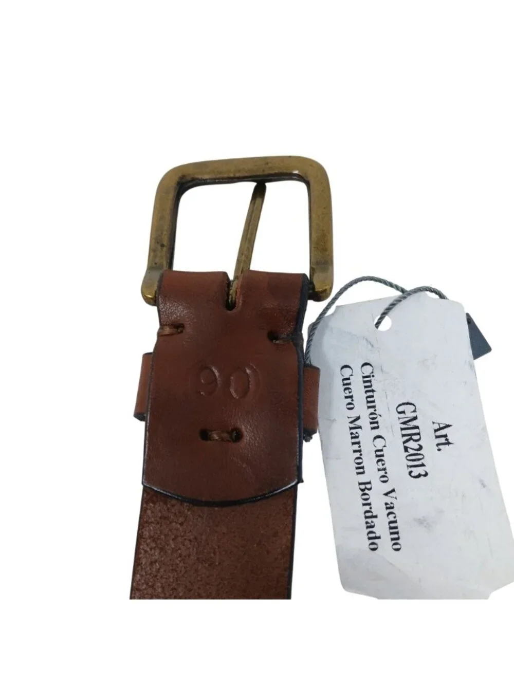 Gaucho Brown Leather Belt 90 35.5